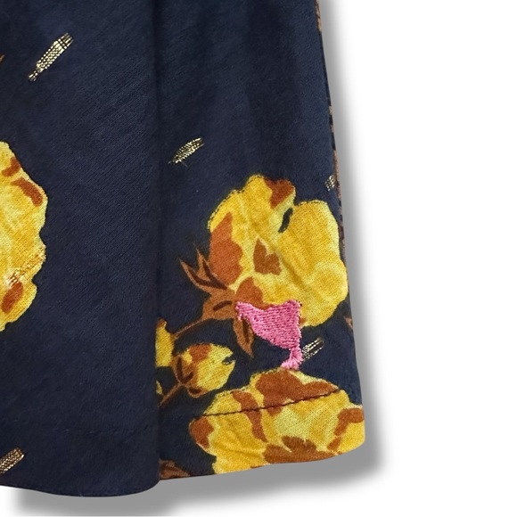 Pink Chicken | Navy Poppy Gianna Skirt (12 yrs) - Picture 2 of 5
